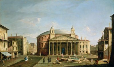 The Pantheon in Rome by Bernardo Bellotto